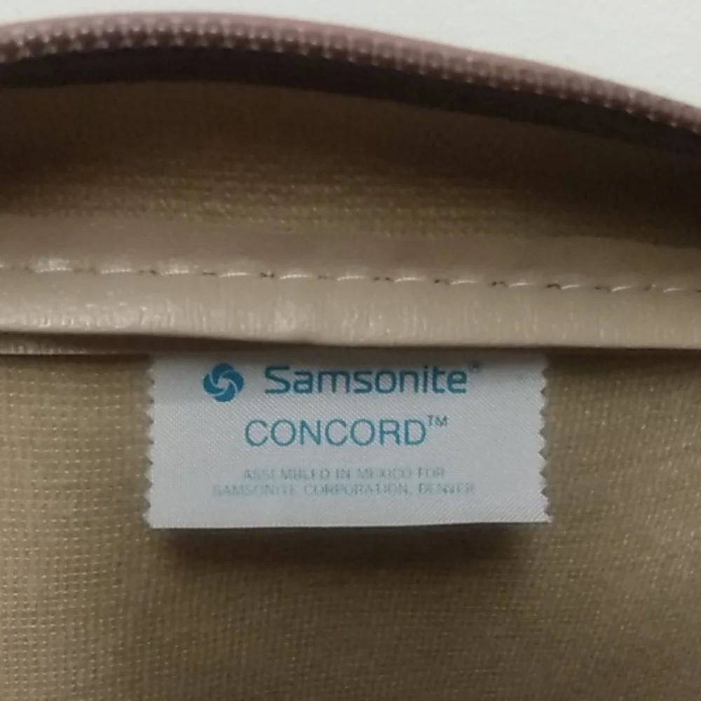 Vintage Samsonite Concord Carry-On Zippered Travel Bag W/Shoulder Strap - Picture 11 of 11